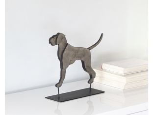Small Flat Dog Figurine - Cleared Décor