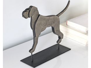 Small Flat Dog Figurine - Cleared Décor