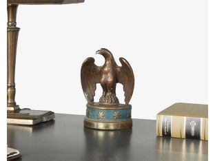 Antique Brass Bald Eagle Figurine