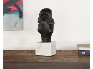 Abstract Three Faces Bronze Sculpture--Cleared Décor