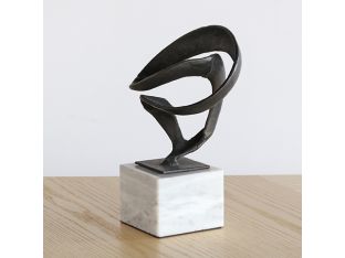 Abstract Ribbon Bronze Sculpture -- Cleared Décor