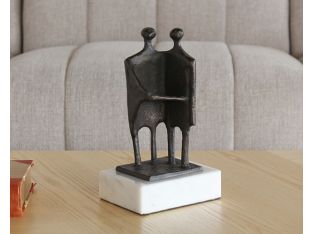 Standing Bronze Abstract Couple -- Cleared Décor