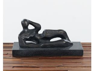 Reclined Bronze Figure --Cleared Décor
