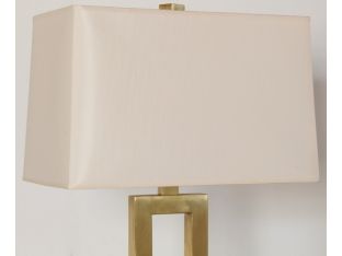 Brass Rectangular Floor Lamp