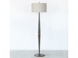 Midriff Gray Floor Lamp