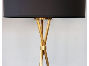 Golden Tripod Floor Lamp