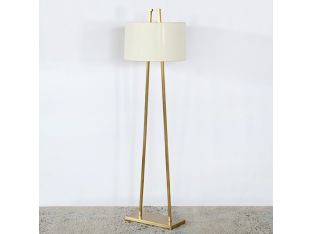 Satin Brass Floor Lamp