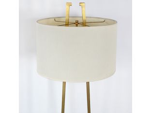 Satin Brass Floor Lamp