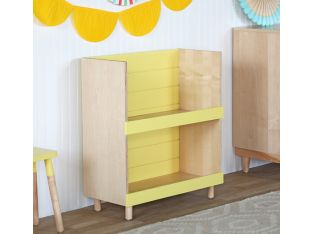 Minimo Modern Maple Yellow Kids Bookcase 