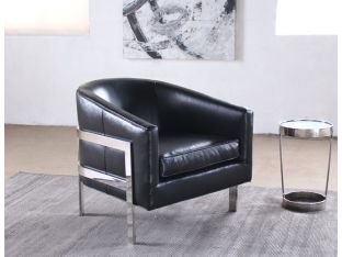 Mitchell Gold Avery Chair in Black Leather