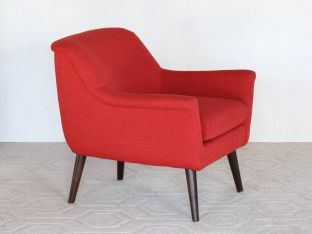 Murphy Lounge Chair in Poppy Red