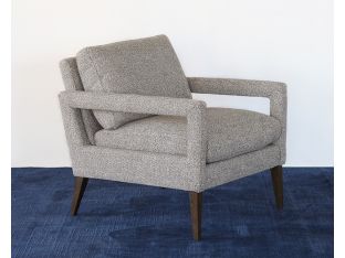 Light Heather Gray Open Arm Lounge Chair
