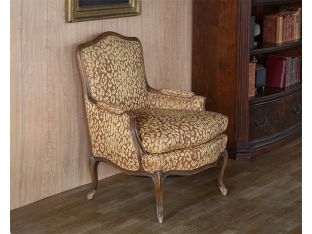 Vintage Louis Style Leopard Lounge Chair