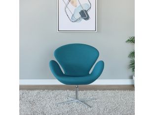 Aegean Blue Jacobsen Style Swan Chair