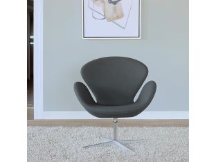 Winter Grey Jacobsen Style Swan Chair