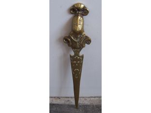 Large Brass Medieval Letter Opener