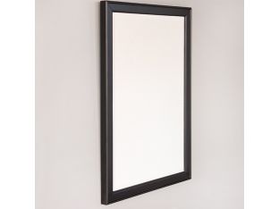 Black Wood Frame w/ Beveled Mirror