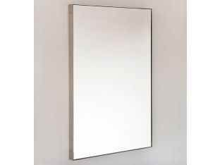 Mirror Wrapped in Brushed Steel Frame