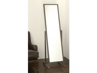 Gray Mirror on Stand
