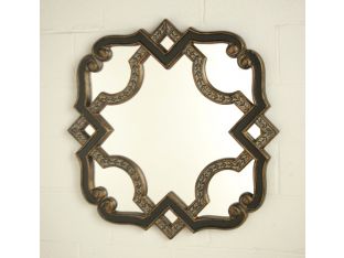 Black Gold Serpentine Mirror