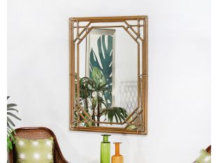 Rattan Framed Wall Mirror