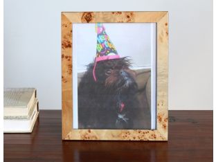 Light Burled Wood 8x10 Picture Frame
