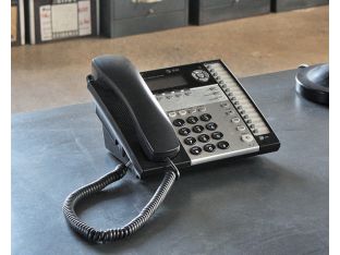 Black and Silver Office Telephone