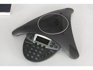 Black Office Conference Phone
