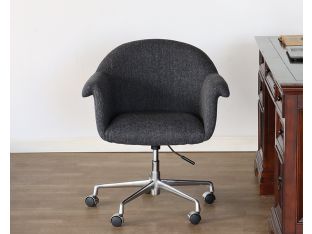 Dark Grey Office Chair on Casters