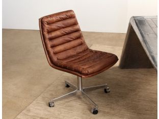 Malibu Desk Chair in Antique Whiskey Leather