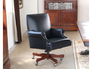 Black Leather Mid Back Executive Chair