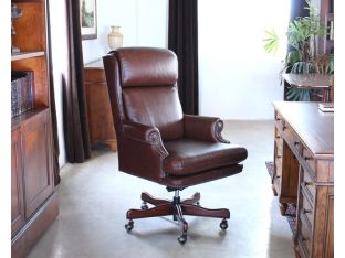 Coffee Leather Executive Chair