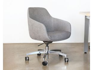 Mid-Century Style Grey Conference Chair