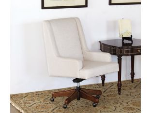 Fawn Linen Desk Chair 