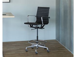 Black Eames Style Anchor Chair