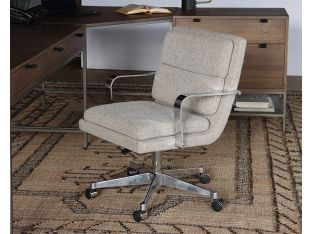 Mid Century Stone Office Chair on Casters