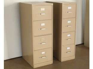 4 Drawer Putty Office File Cabinet