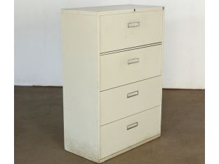 4 Drawer Beige Lateral Office File Cabinet