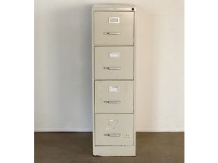 4 Drawer Beige Office File Cabinet