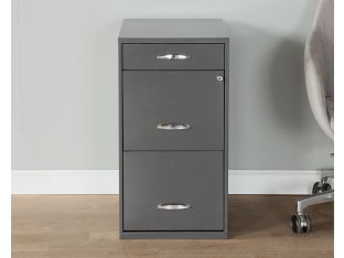 Grey Under Desk File Cabinet - 3 Drawer