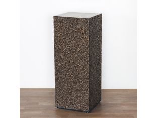 Abstract Patterned Bronze Pedestal
