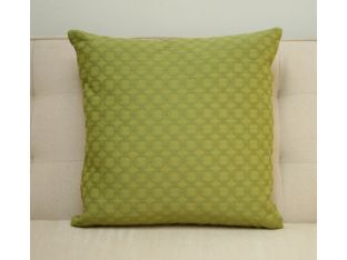 Green Interlocking Circles Pillow