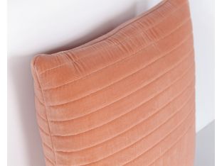 Line Etched Blush Velvet Pillow