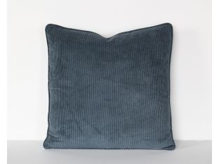 Slate Blue Corduroy Pillow
