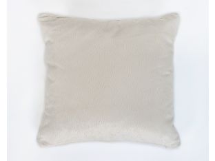Cream Textured Velvet Pillow