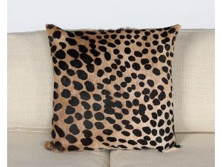 Printed Leopard Pattern On Hide Pillow