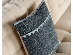Dark Indigo Tribal Print Pillow