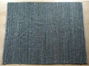 8' x 10' Blue-Gray Handwoven Hemp Rug