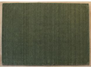 8' X 11' Olive Green Hand Tufted Rug