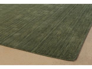 8' X 11' Olive Green Hand Tufted Rug